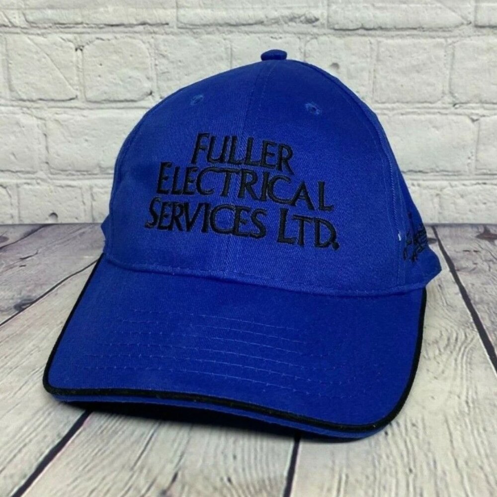 Vintage Fuller Electrical Services Ltd. Baseball Hat Cap Embroidered Logo Blue